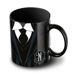 Karactermania - Mug à thème Mercredi Uniform - Céramique, Capacité ~300 ml - Idéal pour boissons chaudes - 8 x 13 x 10 cm