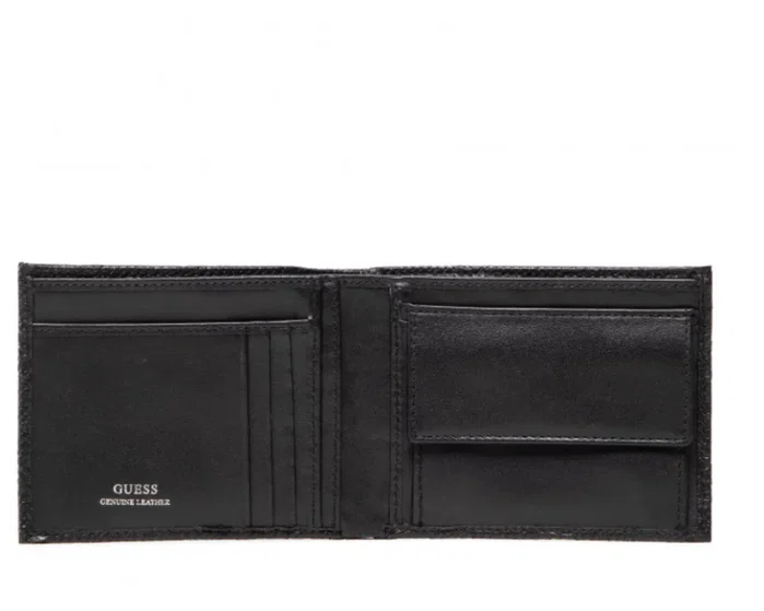 Guess Vezzola Portefeuille en textile Noir pour hommes