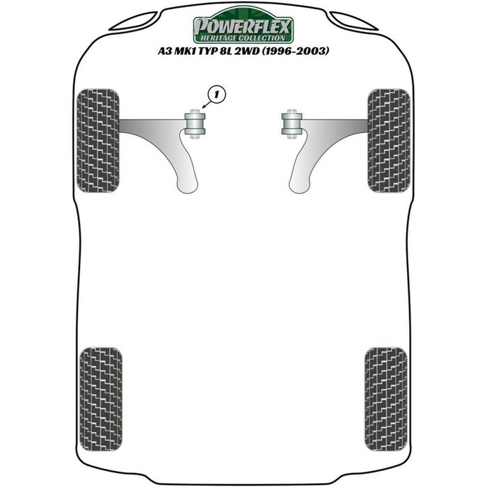 Silentblock Powerflex PFF85-420R Support moteur Silentblock Powerflex PFF85-420R Support moteur