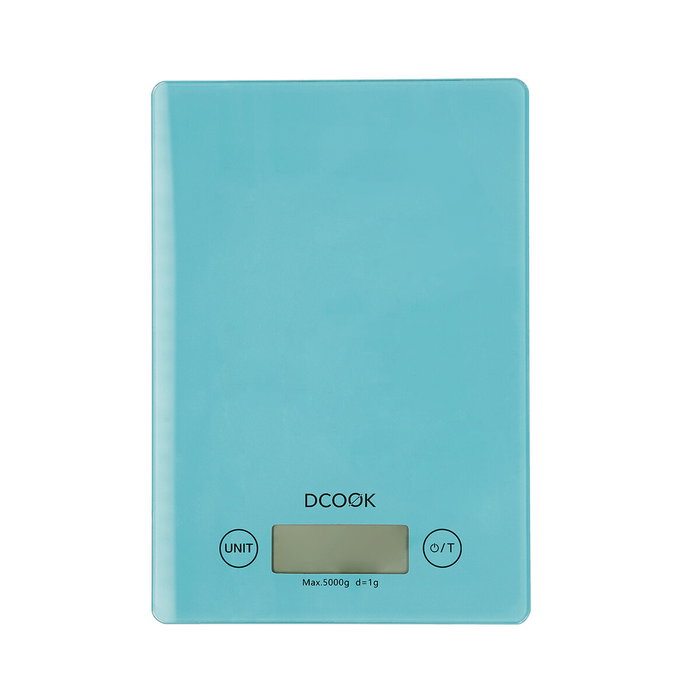 DCook Balance de Cuisine Gallery 5 kg Turquesa Verre Brillant 23x16x2 cm DCook Balance de Cuisine Gallery 5 kg Turquesa Verre Brillant 23x16x2 cm