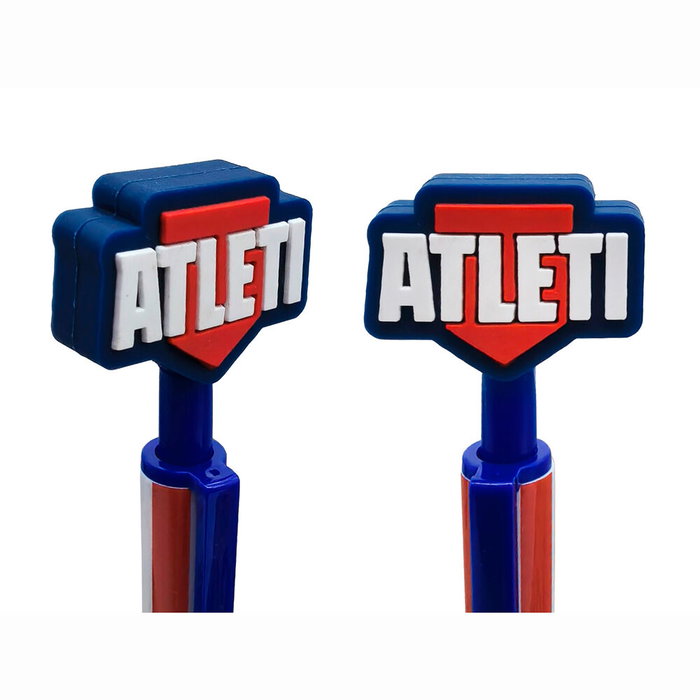 CYP BRANDS Set de Papeterie Atlético de Madrid - Porte-tout, Stylos, Crayons, Gomme, Taille-crayon, Surligneur et Autocollants - Articles de Bureau à l'Effigie du Club