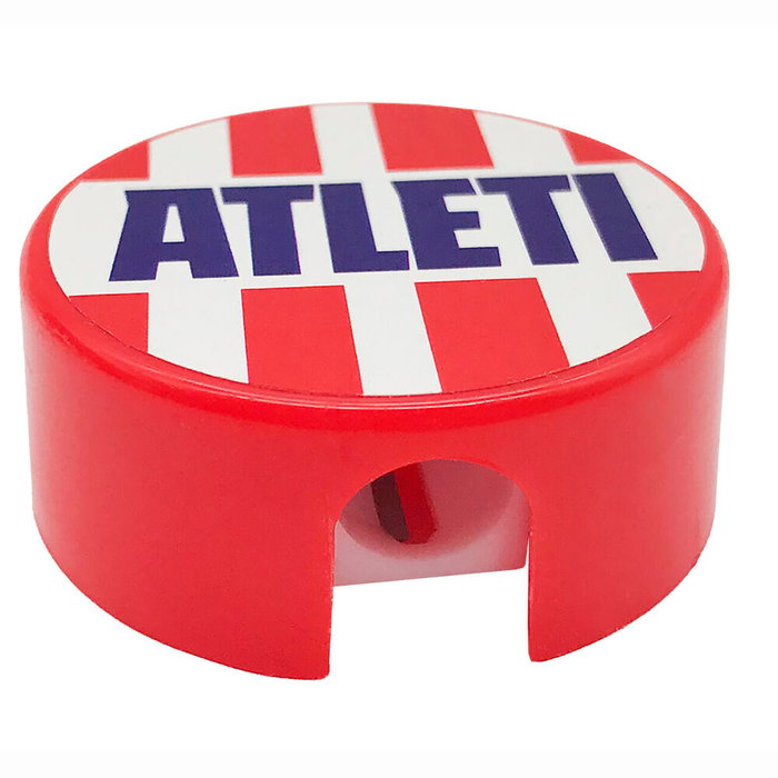 CYP BRANDS Set de Papeterie Atlético de Madrid - Porte-tout, Stylos, Crayons, Gomme, Taille-crayon, Surligneur et Autocollants - Articles de Bureau à l'Effigie du Club