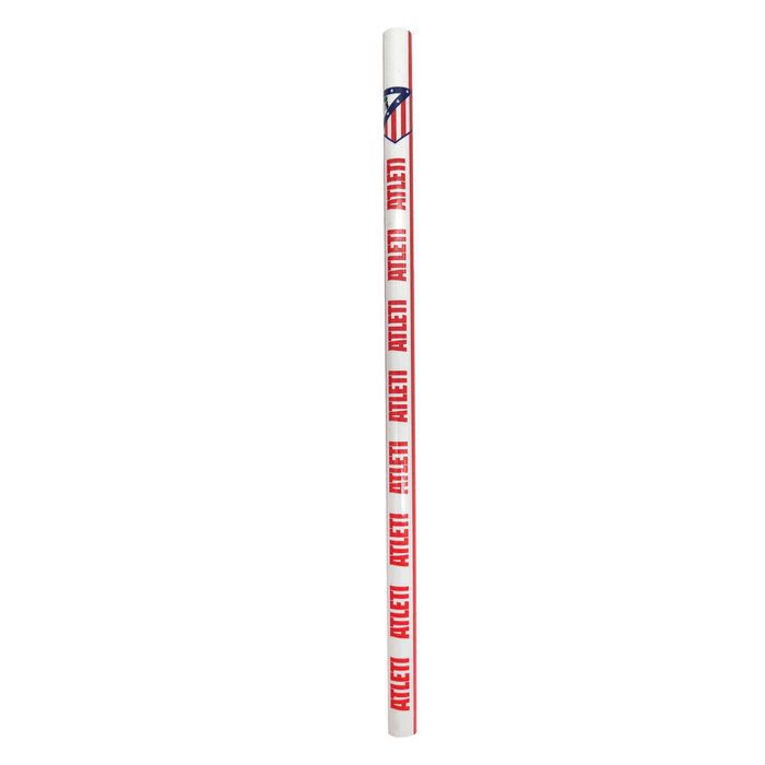 CYP BRANDS Set de Papeterie Atlético de Madrid - Porte-tout, Stylos, Crayons, Gomme, Taille-crayon, Surligneur et Autocollants - Articles de Bureau à l'Effigie du Club