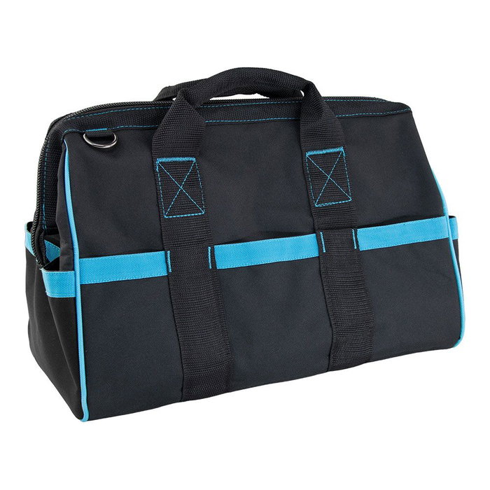 Koma Tools Sac à outils polyvalent polyester noir/bleu 41,5x21x27 cm 22 poches Koma Tools Sac à outils polyvalent polyester noir/bleu 41,5x21x27 cm 22 poches