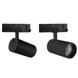 Spot LED sur rail monophasé Noir, 20-25-30W, 3000-6000K