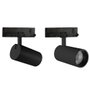 Spot LED sur rail monophasé Noir, 20-25-30W, 3000-6000K