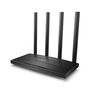 TP-LINK Routeur Wi-Fi Archer C6 V4.0 AC1200 Dual Band Gigabit, 4 Antennes, Noir - Modèle ARCHER C6 V4