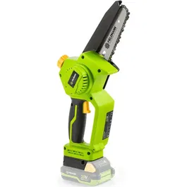 Fieldmann Tronçonneuse sans fil Mini 20V - Guide-chaîne 127 mm - Vitesse 11 m/s - Idéale élagage jardinage