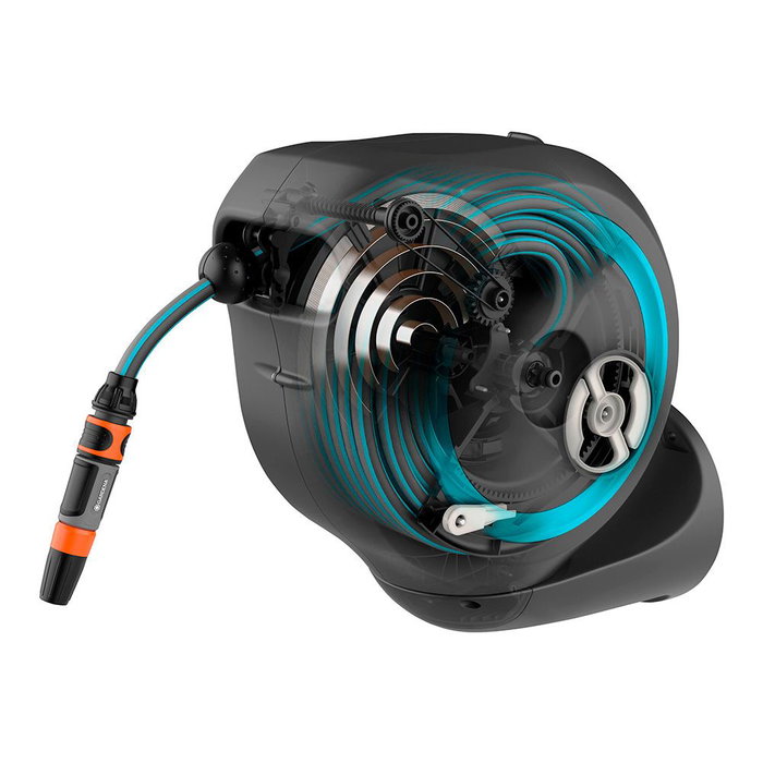 Gardena Rollup Enrouleur de tuyau automatique 15 m avec lance pulvérisateur Gardena Rollup Enrouleur de tuyau automatique 15 m avec lance pulvérisateur