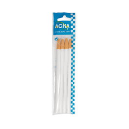 ACHA Lot de 4 crayons à cire douce noir