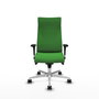 Piqueras Y Crespo Sillón Albacete Vert avec mécanisme synchrone et base aluminium