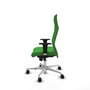 Piqueras Y Crespo Sillón Albacete Vert avec mécanisme synchrone et base aluminium