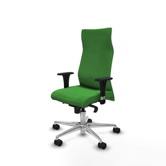 Piqueras Y Crespo Sillón Albacete Vert avec mécanisme synchrone et base aluminium Piqueras Y Crespo Sillón Albacete Vert avec mécanisme synchrone et base aluminium