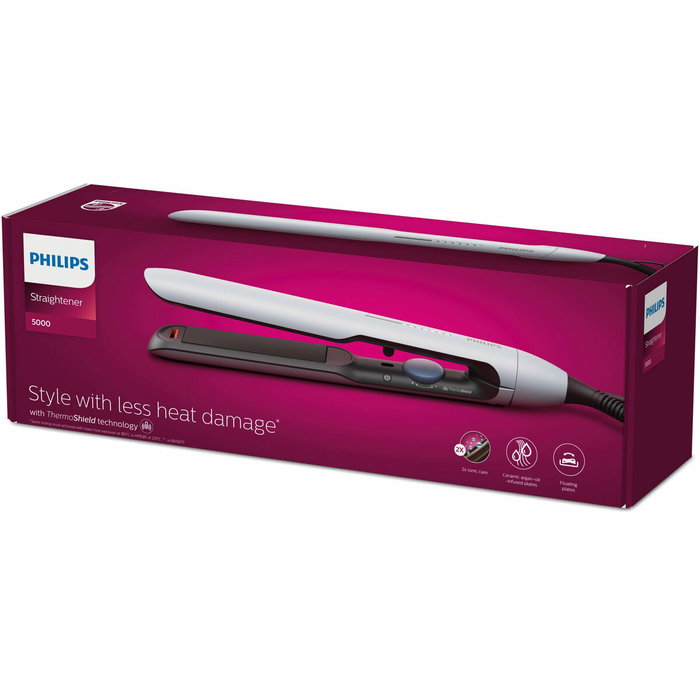 Philips Lisseur à cheveux BHS520/00 Blanc Noir