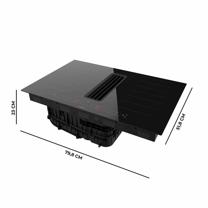 Plaque à induction avec extracteur intégré Cecotec Bolero Squad IH 4800 FullFlex80 7400 W Plaque à induction avec extracteur intégré Cecotec Bolero Squad IH 4800 FullFlex80 7400 W