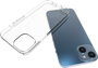 eSTUFF Coque TPU pour iPhone 14 Transparent - Gamme INFINITE VIENNA - Protection contre les chutes - TPU 100 % recyclé