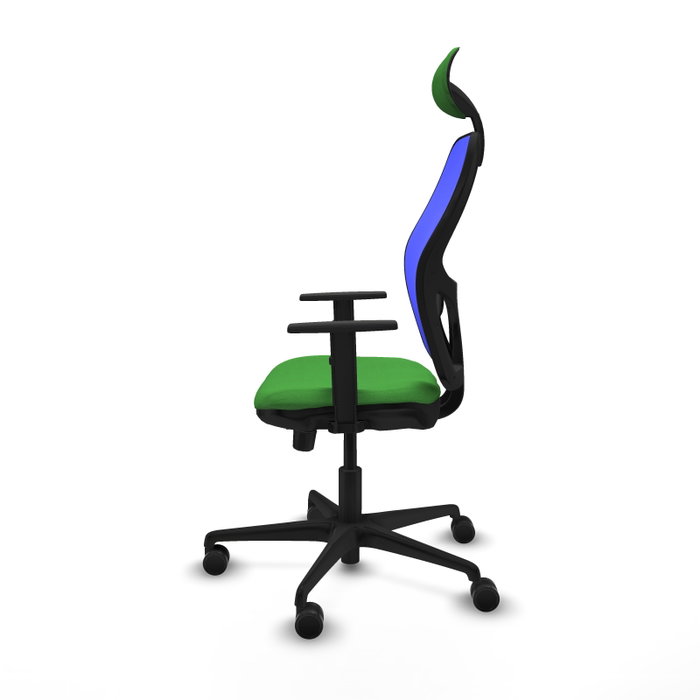 Piqueras y Crespo Chaise de Bureau Jorquera avec Appui-tête, Vert et Bleu