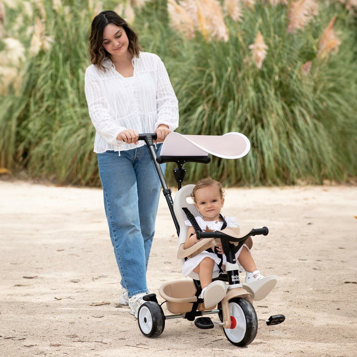 Smoby Baby Balade Tricycle Évolutif 3 en 1 - Beige