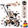 Smoby Baby Balade Tricycle Évolutif 3 en 1 - Beige