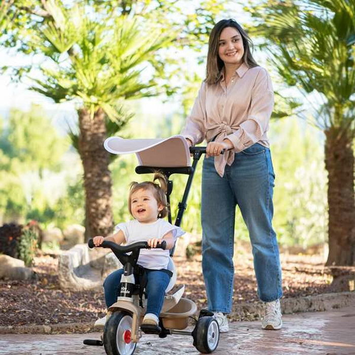 Smoby Baby Balade Tricycle Évolutif 3 en 1 - Beige