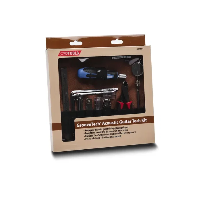 Martin Kit d'entretien pour guitare acoustique GrooveTech avec outils de réglage Martin Kit d'entretien pour guitare acoustique GrooveTech avec outils de réglage