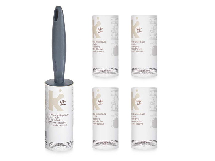 Arte Regal Set Quitapelusa avec Rouleau et 4 Recharges de 15 Feuilles - 16 x 27 x 4,2 cm (Set de 24)