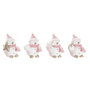Décorations de Noël DKD Home Decor Résine Bonhomme de Neige (3,5 x 2,5 x 4 cm) (4 Unités)