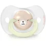 Suavinex SX Pro - Lot de 2 Sucettes Night & Day Wild & Free - Tétine Symétrique avec Anneau Phosphorescent - 6 à 18 Mois - Rose