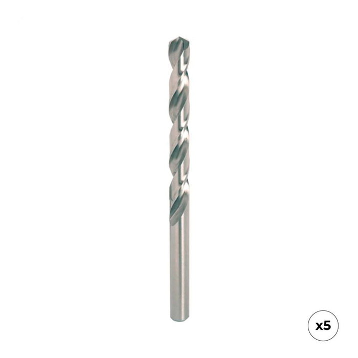 Workpro Mèche pour métal HSS4341 rectifiée, Ø2,50 x 57,00 mm, 5 pièces Workpro Mèche pour métal HSS4341 rectifiée, Ø2,50 x 57,00 mm, 5 pièces