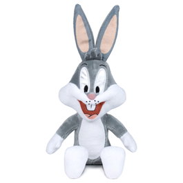 PLAY BY PLAY Peluche Bugs Bunny Looney Tunes 25 cm - Figurine assise en peluche de 25 cm