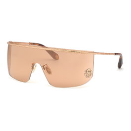 Roberto Cavalli SRC012M998FCX - Lunettes de soleil dorées avec verres marron miroir