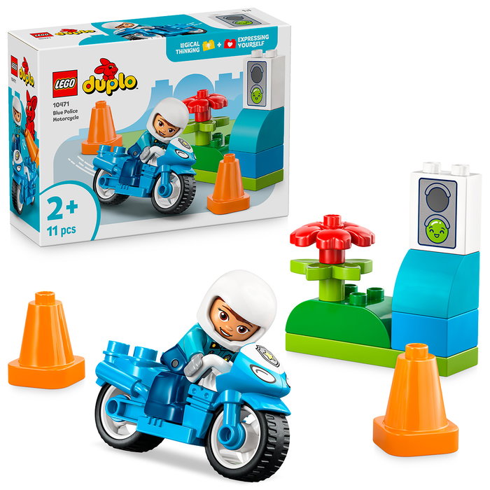 LEGO DUPLO Moto de Police Bleue 10471
