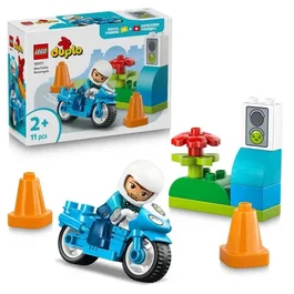 Lego LEGO DUPLO Ma Ville - 10471 La Moto de Police Bleue - Jouet de Construction pour Enfants dès 2 Ans