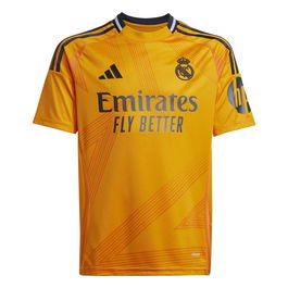 Maillot de Football à Manches Courtes pour Enfants Adidas Real A Jsy Orange L