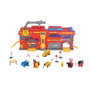 Tachan - Garaje Maletín Estación Bomberos Tachan - Garage Mallette de Pompiers avec Station, Lumières et Sons - Jouet Portable, à Partir de 3 Ans