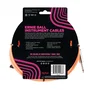 Ernie Ball Câble d'instrument tressé Jack-Jack 5,49 m - Néon / Orange