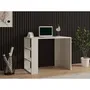 Bureau d'étude scandinave Blanc, 90 x 70 x 50 cm, avec étagères et rangements
