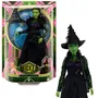 Wicked (Mattel) Poupée Elphaba avec peau verte, cheveux noirs, robe amovible et accessoires - HXT62 - Figurine inspirée du film