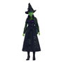 Wicked (Mattel) Poupée Elphaba avec peau verte, cheveux noirs, robe amovible et accessoires - HXT62 - Figurine inspirée du film