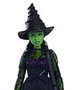 Wicked (Mattel) Poupée Elphaba avec peau verte, cheveux noirs, robe amovible et accessoires - HXT62 - Figurine inspirée du film