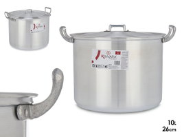 Kinvara Marmite en Aluminium 26 cm 10 L Argent (Set de 4)
