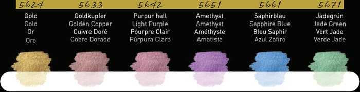 Finetec Set de aquarelles iridescentes Pixie Dust 6 couleurs