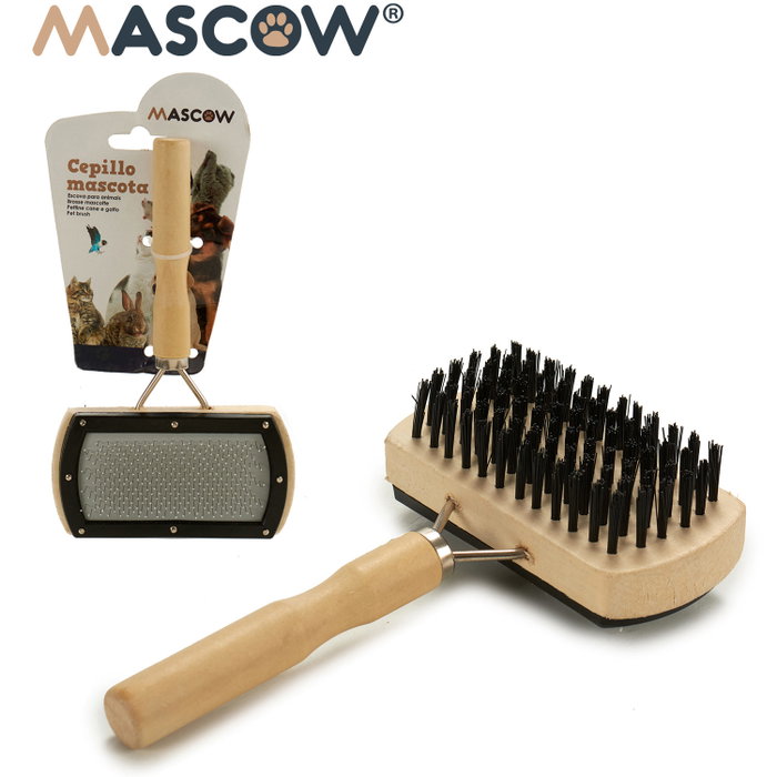 Mascow Brosse Double pour Animaux avec Rouleau et Manche 17x18x5 cm (Set de 24) Mascow Brosse Double pour Animaux avec Rouleau et Manche 17x18x5 cm (Set de 24)