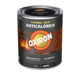 Titan Oxiron - Peinture Anticalorique Noire Mate 750ml pour Métaux, Résiste jusqu'à 350°C, Séchage Rapide