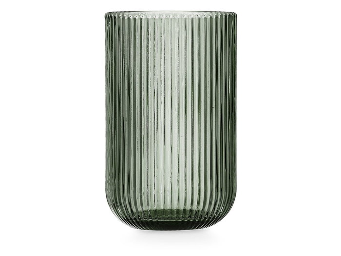 Vivalto Verre Haut Vert Mousse Rayé 430 ml 7.9x12.8x7.9 cm (Set de 24)