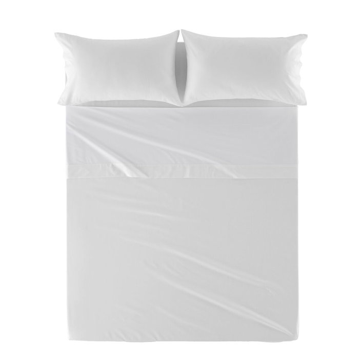 Drap HappyFriday Basic Blanc 160 x 270 cm Drap HappyFriday Basic Blanc 160 x 270 cm
