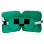 PUCKATOR Oreiller de voyage avec masque de nuit, forme Creeper, licence Minecraft, en polyester et spandex, dimensions 15,5 x 15,5 x 8,5 cm