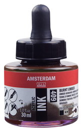 Amsterdam Peinture Acrylique Flacon 30 ml Terre d'ombre brûlée 409