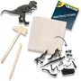 SES CREATIVE Set de Fouille Archéologique 2 en 1 Dinosaure T-rex avec Squelette à Assembler, Figurine et Outils pour Enfants dès 5 Ans