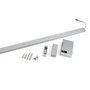 Emuca Barre de penderie Castor avec LED et détecteur de mouvement, 708 mm, Anodisé mat
